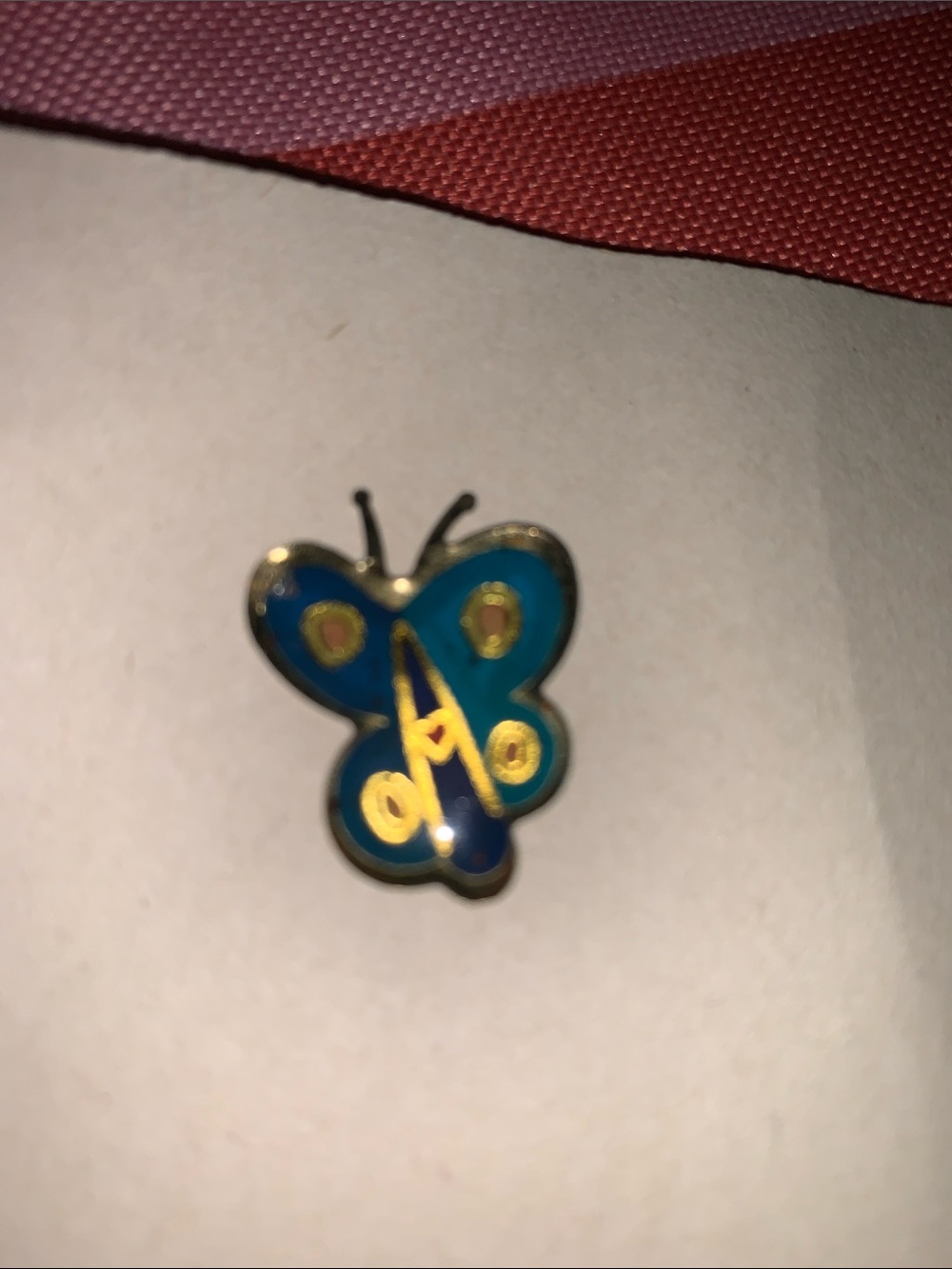 Blue and Teal Butterfly Enamel Pin - Women Jewelry